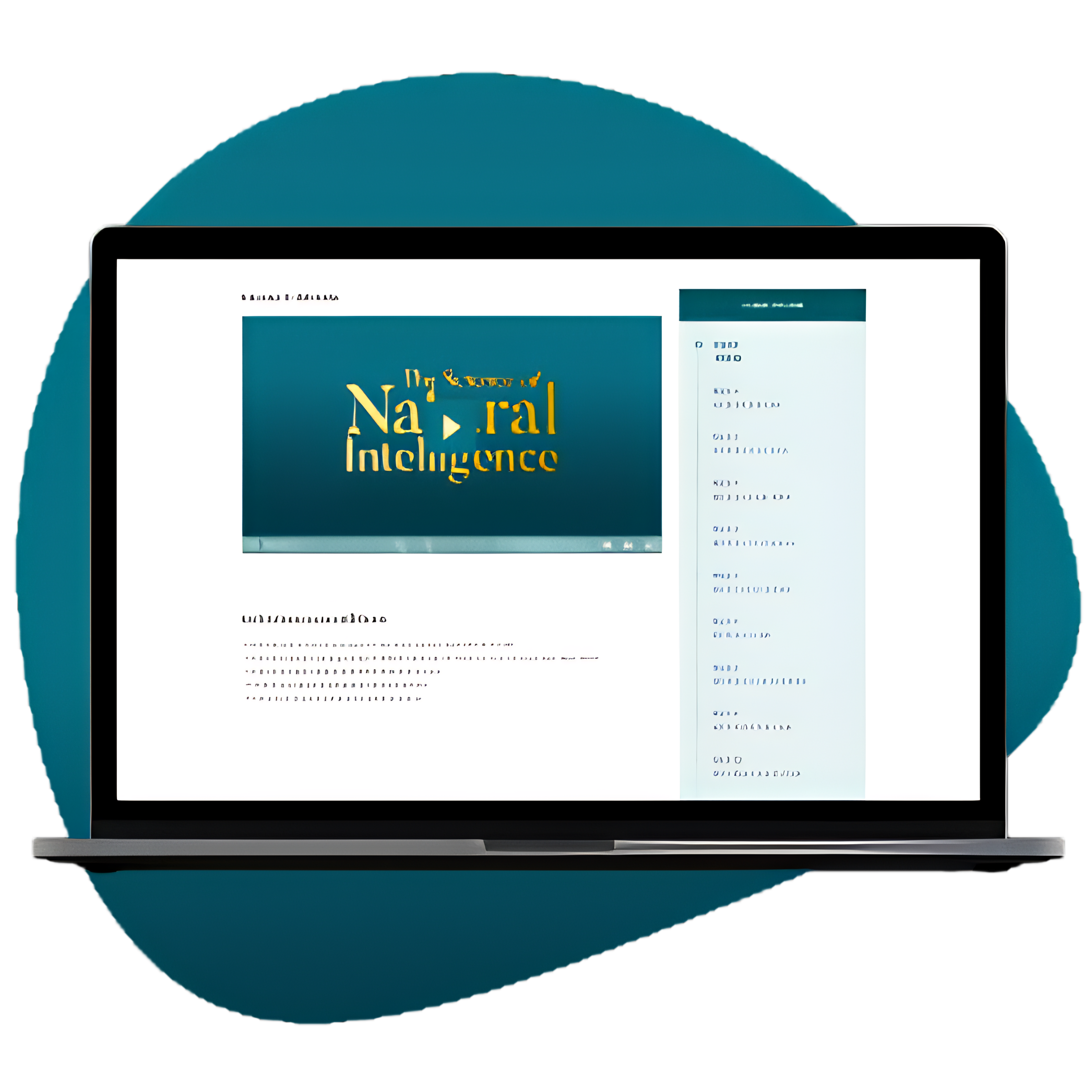 The Science of Natural Intelligence Digital Platform